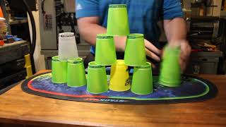 Cup stacking but I'm left handed