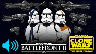 The Clone Wars Season 7 Blaster Sound Mods! - Star Wars Battlefront 2