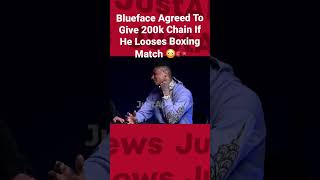 Blueface Agrees To Give Away 200k Chain If He Looses Boxing Match 😳🥊 #youtubeboxing