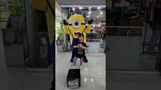 Dance with minion in public  #shorts #cute #minions #dance #dancevideo #youtubeshorts #fyp #public