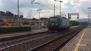 Una E464.219 transita isolata a Spoleto [INV NAPOLI CENTRALE - FOLIGNO]