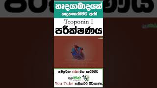 හදවත් රෝග සම්බන්ධව සිදුකරන රුධිර පරීක්ෂණ Troponin Iමොකද්ද මේ TroponinI MLT Anushika Perera#viral