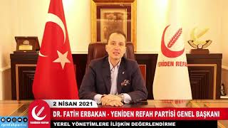 Fatih Erbakan: iktidar yolsuzluk iddialarının üstüne kararlılık ile gitmelidir.