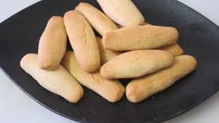 Lady finger cookies/गेहूं के आटे से बनाएं यह कुकीज़/Eggless whole wheat flour cookies/Bakery style