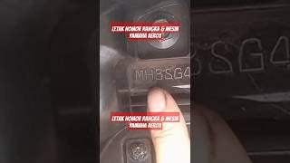 Letak nomor rangka dan mesin aerox#yamaha #yamahaindonesia #aerox #shorts #short #shortvideo #reels