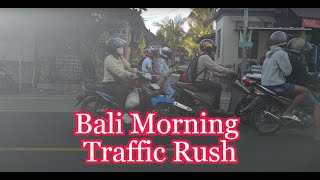 Bali Morning Traffic Rush