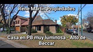 RENE MARTIN PROPIEDADES - Casa en Venta - Alto de Beccar - San Isidro