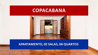 AP0338 - COPACABANA, Rua Tonelero, Apartamentos, 2 salas, 4 quartos, 1 vaga, 220m²