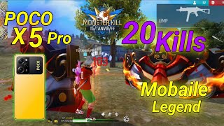 POCO X5 Pro Game Pley Free Fire test. I Phone 14 Pro Max ⚡ Poco X5 Pro Sb Shohag.