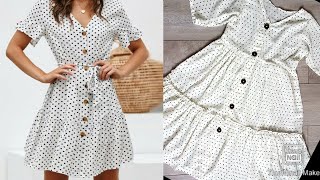 latest summer dress cutting and stitching step by step