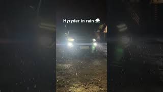 Toyota hyryder in super slow motion rain #shorts #hyryder #grandvitara #elevate #hybrid #rain