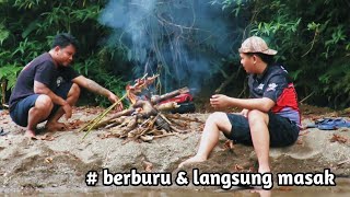 ASIKNYA BERBURU & MASAK HASIL BURUAN  DI ALAM... // AUTO BATAL LAPAR🤤🤤