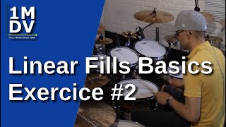 1MDV - The 1-Minute Drum Video #185 : Linear Fills Basics Exercice #2