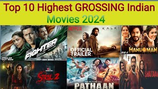 Top 10 Highest GROSSING Indian Movies 2024 | The Greatest of All Time, Stree2, Demonte Colony