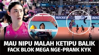 "NGE-PRANK RATU VOLI KOREA" REAKSI KIM YEON-KOUNG SAAT TRIK TIPUANNYA DIBALAS MEGA DI LAPANGAN