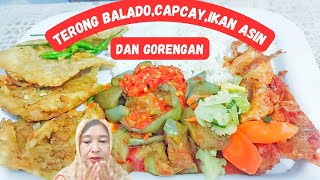 Terong balado..capcay .ikan asin bumbu.‼️gorengan rasa gurih gurih nyoi nagih banget