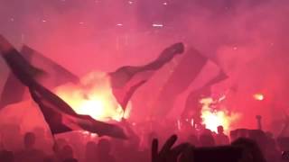 Gladbacher Pyroshow in Glasgow (Celtic Glasgow - Mönchengladbach 0:2)