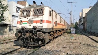 (02025) (Nagpur - Amritsar) AC (COVID-19) Special With (AJNI) WAP7 Locomotive.!