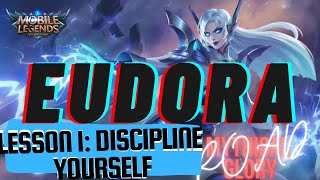 EUDORA ROAD TO MYTHICAL GLORY, TUTORIAL HOW TO PLAY LIKE A PRO (MLBB/MAGE/BURST)