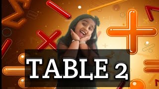 multiplication table 2 for children / table of 2 for kids