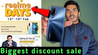 Flipkart Realme Days🔥Sale[2021]||biggest discount on realme smartphone,realme narzo 20 pro,realme X7