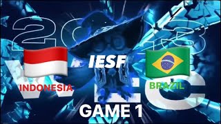 INDONESIA (BTR) vs BRAZIL || IESF 2023 || GAME 1