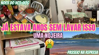 JA ESTAVA ANOS SEM LAVAR ISSO 🤮 UMA NOJEIRA | NOITE DO CACHORRO QUENTE | PASSEIO NA REPRESA