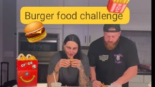 Rhea Ripley VS Buddy Matthews Burger challenge!!🍔🍟