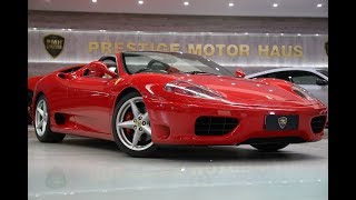 PRESTIGE MOTOR HAUS - PMH ** 2004 F360 Ferrari F1 Spider **