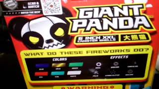 New 2018 Giant Panda 6' Canister-Red Apple Fireworks Exclusive