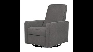 Review DaVinci Piper Upholstered Recliner and Swivel Glider in Dark Grey 2021