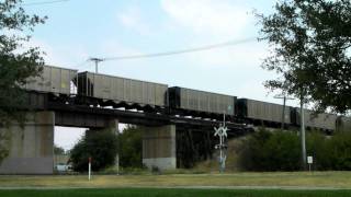 BNSF 5771 detour coal train on the KCS at Lewisville, Tx. 09/01/2011 ©