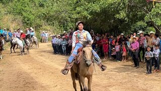 Carrera de cintas en caserío el sauce Chiquimula en honor al patrono San Francisco de asis