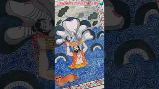 shree Krishna drawing #shorts#youtubeshorts # Krishna lila drawing #drawing and cartoon world 🌎