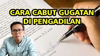 CARA CABUT GUGATAN PERCERAIAN