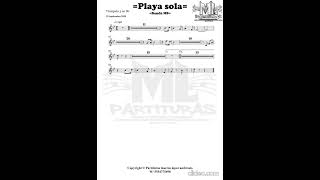 playa sola - banda ms (partitura)