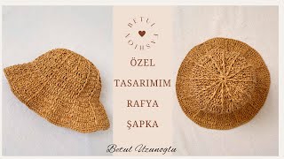 Rafya ipten Özel Tasarımım olan örgü şapka yapıyoruz. - We are making my specially designed hat 👒