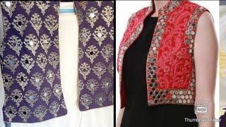 designer jacket|koti mirror work cutting and stitching 2020