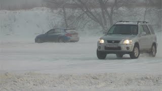 Honda CR-V  Ice driving