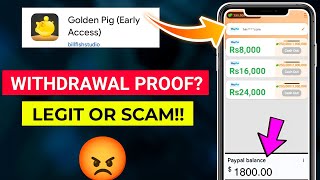 🐖GOLDEN PIG LEGIT OR NOT | GOLDEN PIG WITHDRAWAL | golden pig real or fake