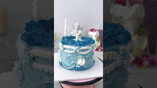 I made first classic lace cake #cakeshorts