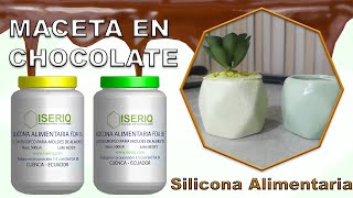 😮 Elabora una MACETA 🎍 DE CHOCOLATE 🍫 utilizando Silicona Alimentaria I ⚡️ ISERIQ ⚡️