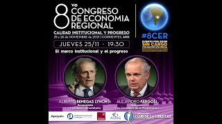 Alberto Benegas Lynch (h) y el Dr. Alejandro Fargosi, en el 8vo Congreso de Economía Regional