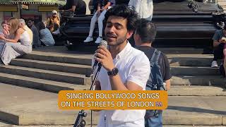 Bollywood Street Songs in London | Anurag Kumar | Busking Live in UK