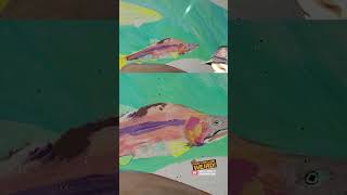 #Timelapse of a #mural being painted depicting the lifecycle of #salmon