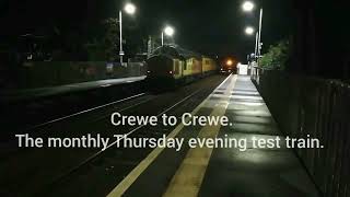 The Thursday night Test train!