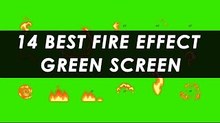 14 fire effect green screen For free