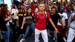 'Backpack Kid' Teaches Fans How To Do His Signature Move   YouTube