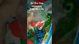 Air dry clay unboxing #fun #satisfying #soft #clay