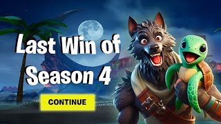 Last Win of Season 4 - Fortnite Battle Royal 🐢 ft. Turtle of Week 2: WerWolfi3